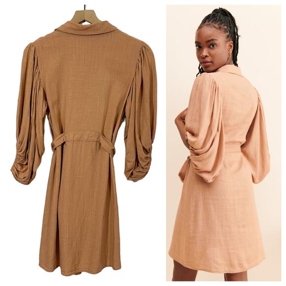 Girl and the Sun Alessi Mini Dress - Toffee - Large - Picture 2 of 15